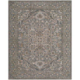 Livabliss Arda-Vintage Blue Grey Brown Traditional Boho Fringe Living Dining Bedroom Rug 200 X 290 Cm Easy Care, Non Shedding - thumbnail 2