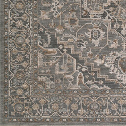 Livabliss Arda-Vintage Blue Grey Brown Traditional Boho Fringe Living Dining Bedroom Rug 200 X 290 Cm Easy Care, Non Shedding - thumbnail 7