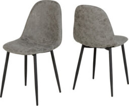 Seconique Athens Round Dining Set - Concrete Effect/black/grey Faux Leather - thumbnail 8