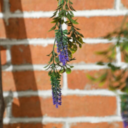 Homcom Set Of 2 Artificial Plants, Lavender Flowers In Basket, Purple - thumbnail 9
