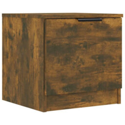 Berkfield Bedside Cabinets 2 Pcs Smoked Oak 40X39X40 Cm - thumbnail 6