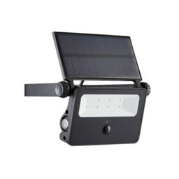 Luminosa Lighting Luminosa Zink Pir Solar 6000K Led Outdoor Modern Wall Lamp Black Ip54 - thumbnail 4