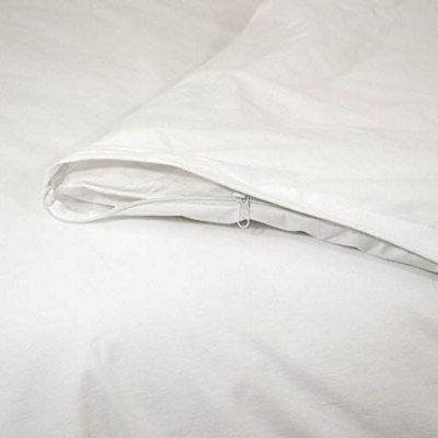 Just So Home Water Resistant Downproof Duvet Protector Zipped Fully Encased Luxury Non-Rustle Microfibre Fabric (Superking)