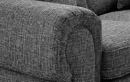 Wilcot Lisbon Grey Fabric 3+2 Sofa Set High Back Cushions 3 Seater & 2 Seater Suite - thumbnail 3