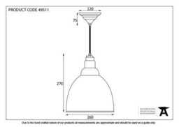 From the Anvil Hammered Nickel Brindley Pendant - thumbnail 2