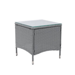 MCC Direct Rattan Sun Loungers Set Of 2 Reclining Sun Beds And Table Garden Furniture Venice Grey - thumbnail 5