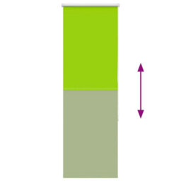 Berkfield Durable Roller Blind Blackout Leaves Green 45X150 Cm Fabric Width 40.7 Cm Polyester - thumbnail 9