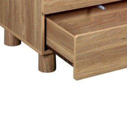 Sweeek - Chest Of 6 Drawers Wood Decor Hazel Wood Effect 120X45X73 Cm - Ayana - thumbnail 7