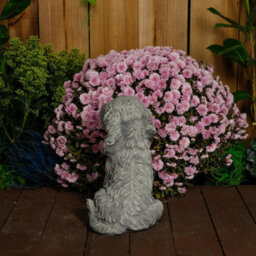 Spaniel Puppy Dog Stone Cast Garden Ornament - thumbnail 5