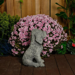 Spaniel Puppy Dog Stone Cast Garden Ornament - thumbnail 9