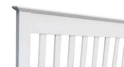Save On Goods UK 5Ft King Size White, Solid Wood Wooden Headboard Bed Head End Board - thumbnail 2