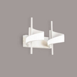 Luminosa Lighting Luminosa Tsunami 2 Light Spiral Wall Lamp, 24W Led, 3000K, 1800Lm, Sand White - thumbnail 3