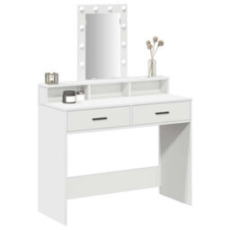 Walplus Dressing Table White 100 X 41 X 140 Cm Engineered Wood - thumbnail 3