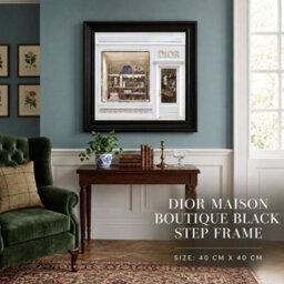 Home Luxe Interiors Dior Maison Boutique Black Step Frame 40X40Cm Luxury Wall Art Decor - thumbnail 6