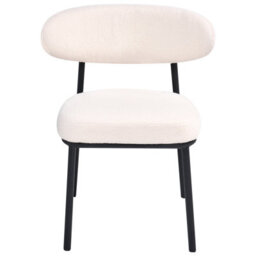 Beliani Set Of 2 Dining Chairs Winton Boucle Off-White - thumbnail 6