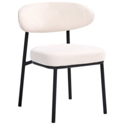 Beliani Set Of 2 Dining Chairs Winton Boucle Off-White - thumbnail 5