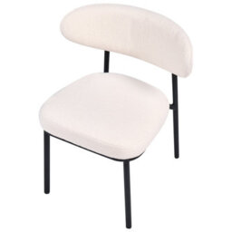 Beliani Set Of 2 Dining Chairs Winton Boucle Off-White - thumbnail 8