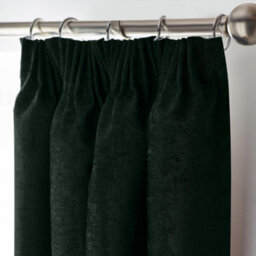Luxury Living Chenille Blackout Pencil Pleat Top Curtains 168Cm X 183Cm Green - thumbnail 2