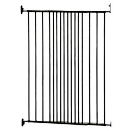 Safetots Extra Tall Screw Fitted Baby Stair Gate, 62.5Cm - 106.8Cm, Black, 103.5Cm In Height - thumbnail 1
