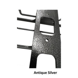 Burbage Iron Craft 5 Bottle Wall Mounted Wine Rack Antique Silver Metal Display Stand Holder Wr05S - thumbnail 4
