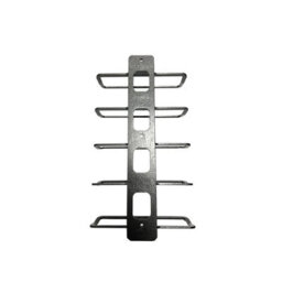 Burbage Iron Craft 5 Bottle Wall Mounted Wine Rack Antique Silver Metal Display Stand Holder Wr05S - thumbnail 3