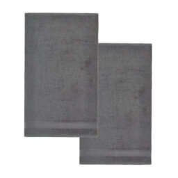 Catherine Lansfield Bathroom Anti Bacterial 500 Gsm Soft & Absorbent Cotton Bath Sheet Pair Charcoal Grey - thumbnail 5