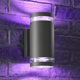 Auraglow Double Up & Down Wide Pillar Wall Light - Astra - Colour Changing With 4 Zone Remote - 6 Pack - thumbnail 2