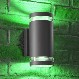 Auraglow Double Up & Down Wide Pillar Wall Light - Astra - Colour Changing With 4 Zone Remote - 6 Pack - thumbnail 4