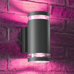 Auraglow Double Up & Down Wide Pillar Wall Light - Astra - Colour Changing With 4 Zone Remote - 6 Pack - thumbnail 5