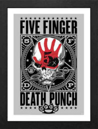 GB Eye Five Finger Death Punch Punchagram 30 X 40Cm Framed Collector Print - thumbnail 1