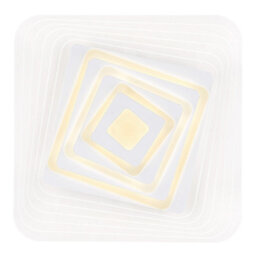 Luminosa Lighting Luminosa Jocelyn Sqaure Integrated Led Semi Flush Ceiling Light White Led Dimmable 3000-6500K Remote Control Tuya Smart - thumbnail 4