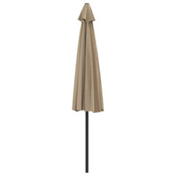 Berkfield Balcony Parasol With Aluminium Pole Taupe 300X150 Cm Half - thumbnail 5