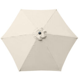 VRUC Replacement Parasol Fabric Umbrella Canopy Cover For 2.5M 6 Arm Parasols Cream - thumbnail 2