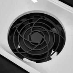 Living And Home Black Wooden Dressing Table Mirror Desk With 4 Castors And Dust Collector - thumbnail 5