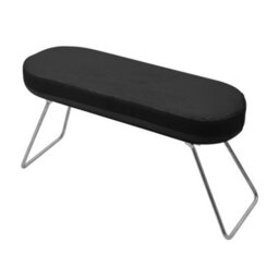 Living And Home Black Wooden Dressing Table Mirror Desk With 4 Castors And Dust Collector - thumbnail 7