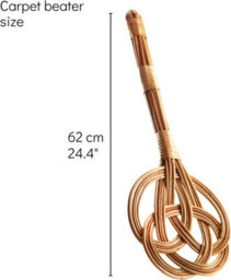 Novecrafto Hand-Made Carpet Beater - Rug Beater Crafted For Durability - Essential For Pet Owners - Built To Endure - thumbnail 2