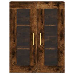 Berkfield Highboard Smoked Oak 69.5X34X180 Cm Engineered Wood - thumbnail 6