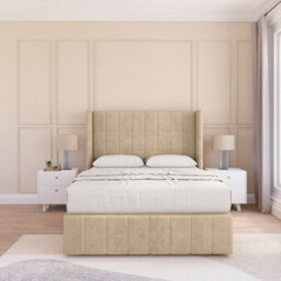"Sloomy Melbourne Coniston Memory Foam Bed Set ,no Drawers, Mattress & 54"" Wingback Headboard With 12"" Footboard - Super King" - thumbnail 2