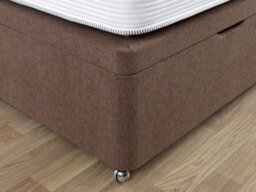 Divan Base Direct Artisan Side Lift Ottoman Storage Divan Bed Base Only 6Ft Super King - Wool Chestnut - thumbnail 4