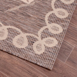 Natural Outdoor Rug, Animal Bordered Stain-Resistant Rug For Patio Decks Garden, Modern Outdoor Area Rug-60Cm X 120Cm - thumbnail 3