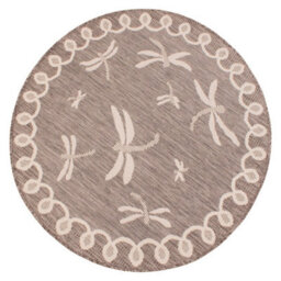 Natural Outdoor Rug, Animal Bordered Stain-Resistant Rug For Patio Decks Garden, Modern Outdoor Area Rug-60Cm X 120Cm - thumbnail 5
