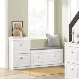 Sobuy Shoe Cabinet With 2 Flip Drawers 21.26X9.45X32.68 Inch Fsr78-W - White - thumbnail 8