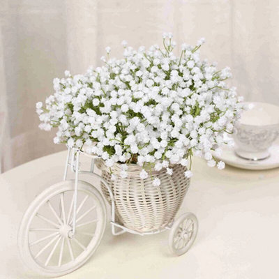 16 Pack Artificial Gypsophila Flowers Breath Silk Bouquet For Wedding Decor - image 1