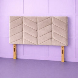 Comfy Deluxe 6Ft Superking Rose Coffee Plush Velvet 26Inch Headboard