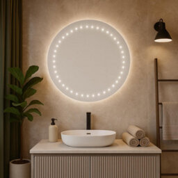 Plum&clay Comet Battery Powered Round Led Mirror (W)60Cm (H)60Cm - thumbnail 5