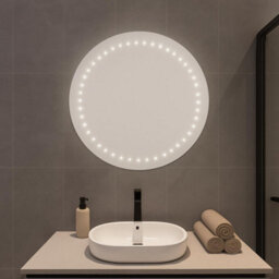 Plum&clay Comet Battery Powered Round Led Mirror (W)60Cm (H)60Cm - thumbnail 4
