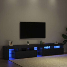 Walplus Tv Cabinets 2 Pcs Black Oak 290 X 36.5 X 40 Cm Engineered Wood - thumbnail 5