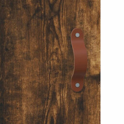 Berkfield Highboard Smoked Oak 69.5X31X115 Cm Engineered Wood - thumbnail 9