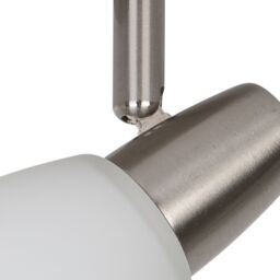 GoodHome Aphaea Plate Satin Nickel Effect 3 Light Spotlight - thumbnail 4