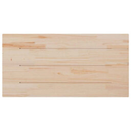 Berkfield Durable Table Top White 80X40X2.5 Cm Solid Wood Pine Rectangular - thumbnail 4